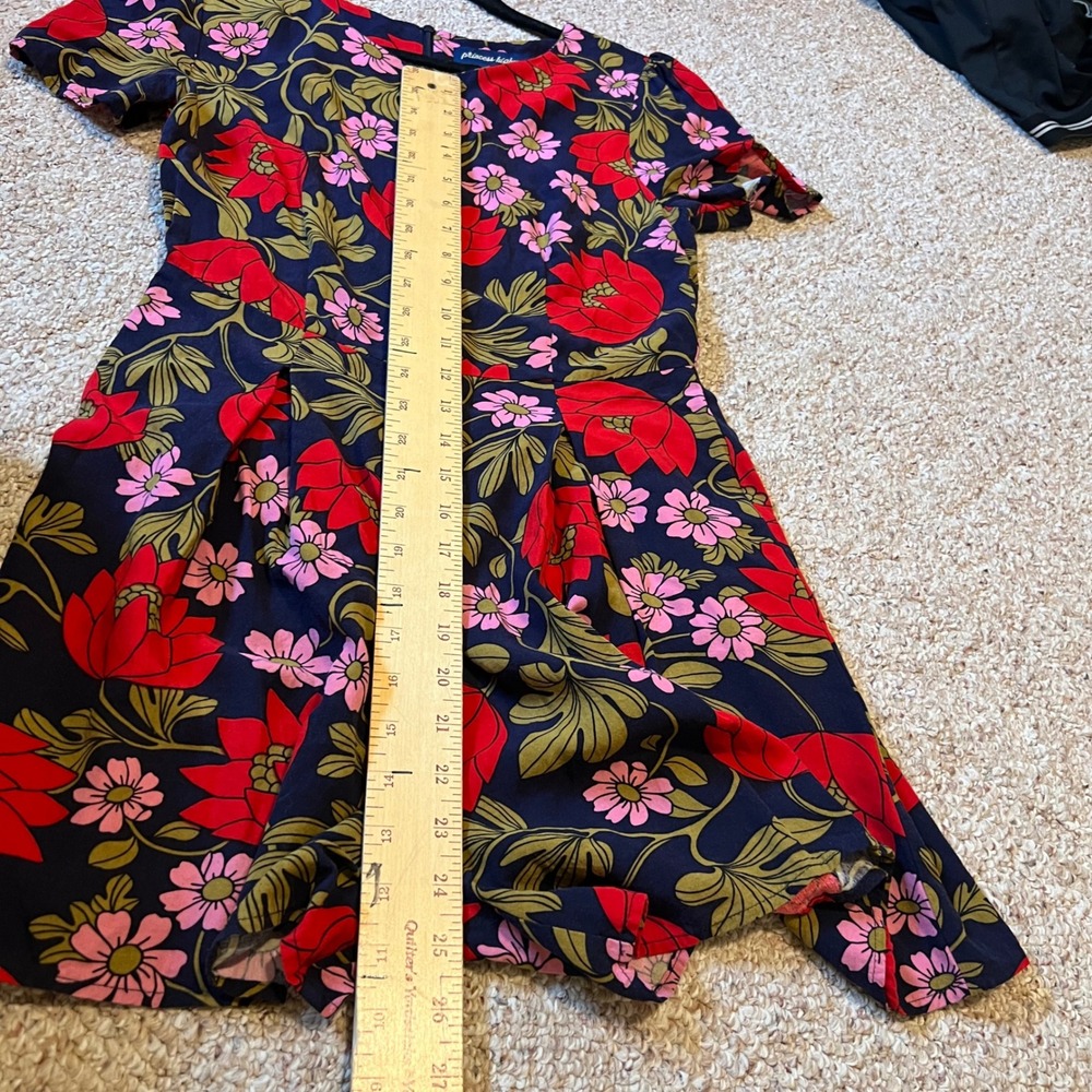 Princess Highway Floral Romper Navy Red Pink Short Sleeve Viscose PGFL229 Size 6 - Picture 10 of 10